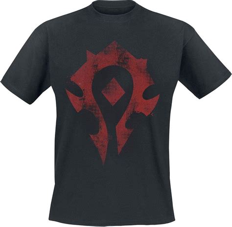 World of Warcraft Horde Männer T-Shirt schwarz Blizzard Entertainment, Fan-Merch, Gaming: Amazon ...