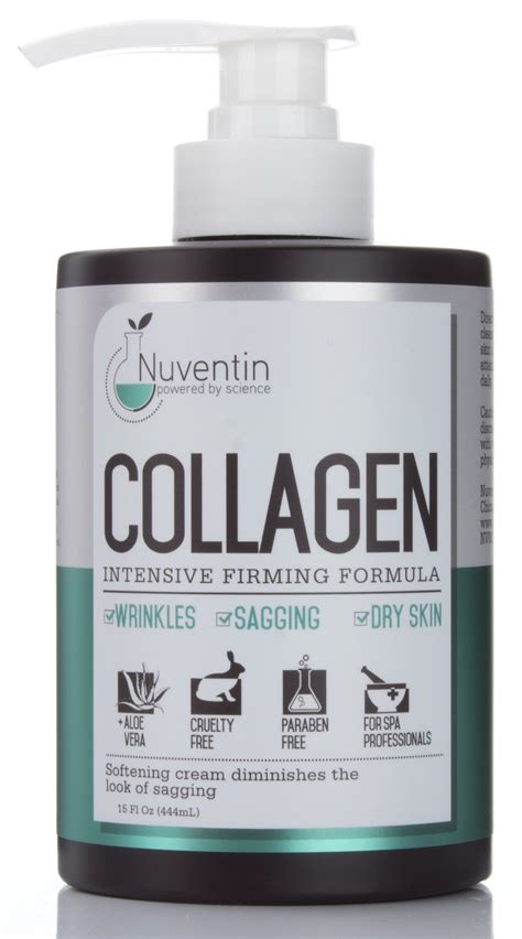 Nuventin Collagen Cream for Wrinkles, Sagging Skin, and Dry Skin. Firming Collagen Cream with ...