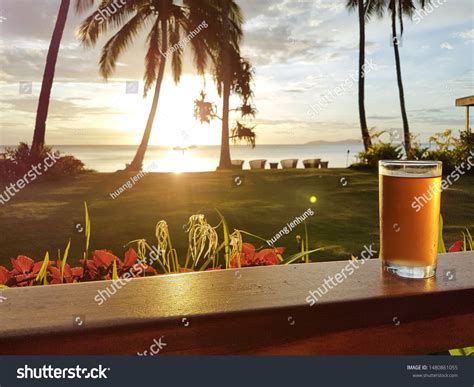 Tropical Beach Sunset Fiji Stock Photo 1480861055 | Shutterstock