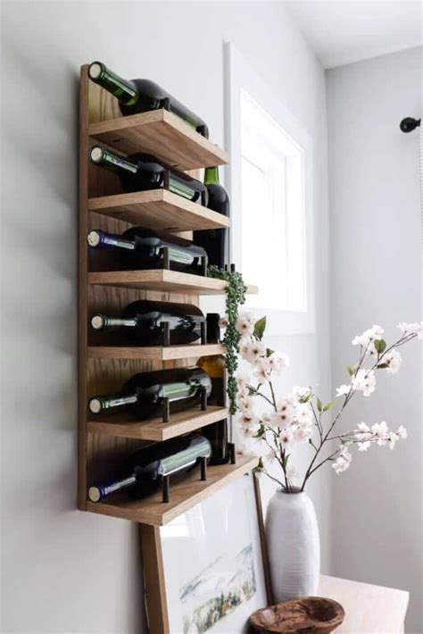 Chic DIY Wall Wine Rack — Homebnc