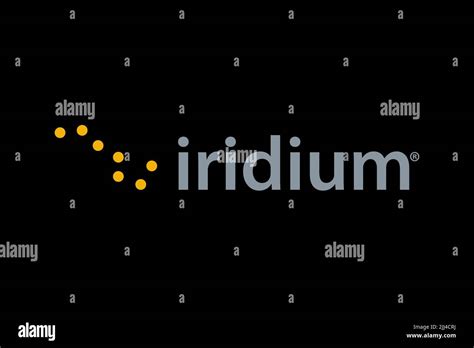 Iridium Communications, Logo, Black background Stock Photo - Alamy