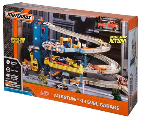 Car Garage Play Set 4-Level Kids Toy Matchbox Service Station Car Wash Elevator | eBay