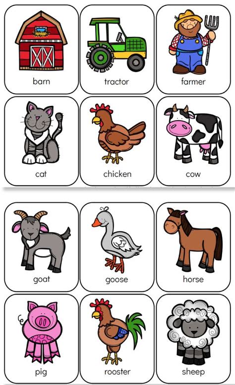 Farm Animal Printables For Preschool | Animal activities for kids, Farm animals preschool, Farm ...