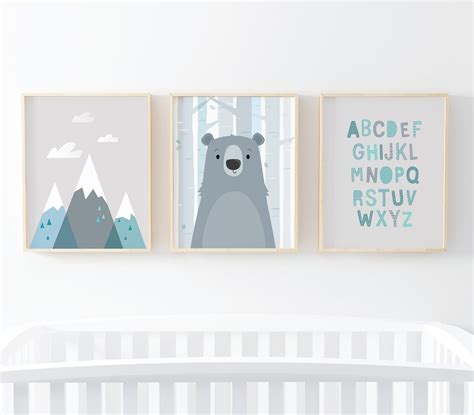 Nursery Wall Art Baby Boy Nursery Wall Decor Nursery Decor - Etsy