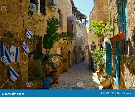 Old Jaffa Typical Narrow Street - Tel Aviv Stock Image | CartoonDealer.com #74689069