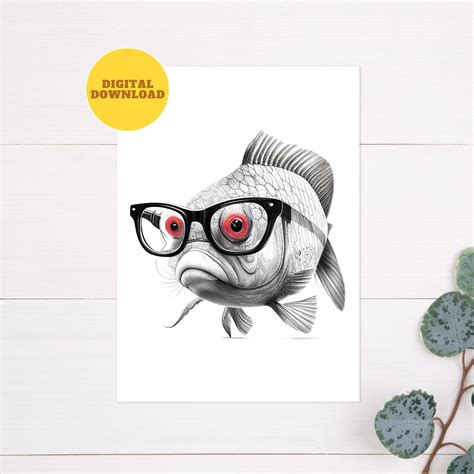 Fish Fish Print Fish Wall Art Fish Wall Decor Fish Art - Etsy