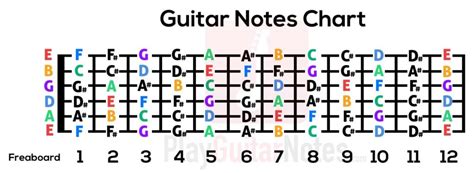 Guitar Notes Chart For Beginners