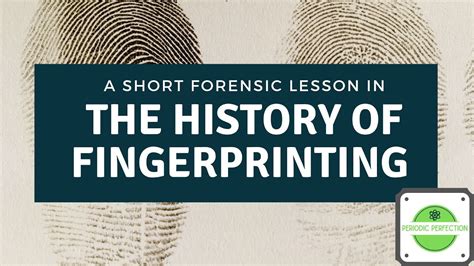 History of Fingerprinting - YouTube