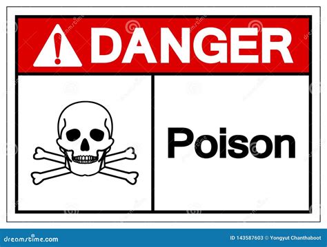 Danger Poison Symbol Sign ,Vector Illustration, Isolate on White Background Label .EPS10 Stock ...