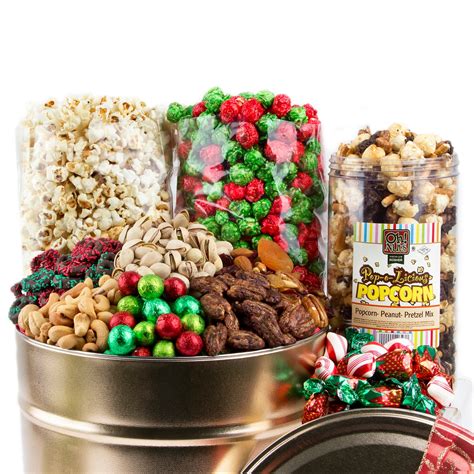 Holiday Tin Gift - 5 LB • Holiday Nut Gift Baskets • Holiday Gifts & Christmas Candy • Oh! Nuts®