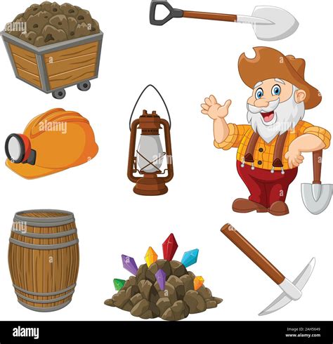 Cartoon miner tools collection set Stock Vector Image & Art - Alamy