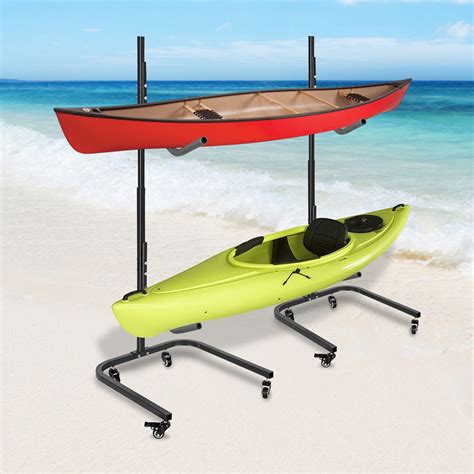 VEVOR Kayak Storage Freestanding Kayak Storage Rack, 200 lbs Load-Bearing Capacity Kayak Hanger ...