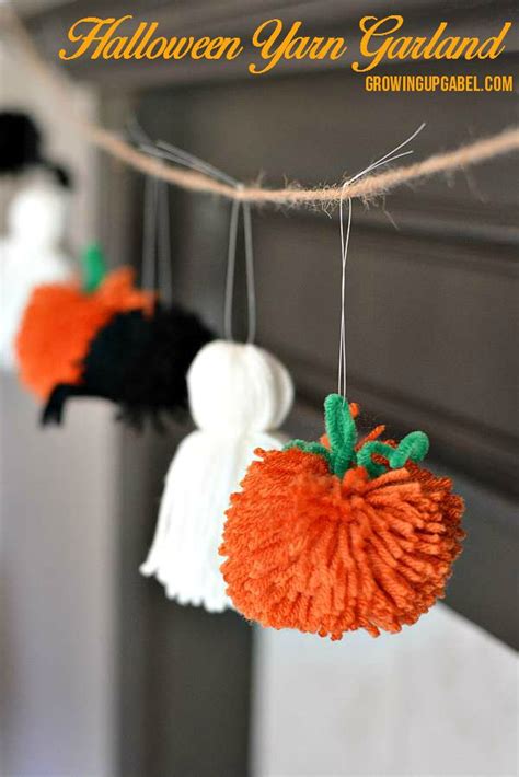 Easy Halloween Garland + The Creative Corner #117: DIY, Craft & Home Decor Link Party