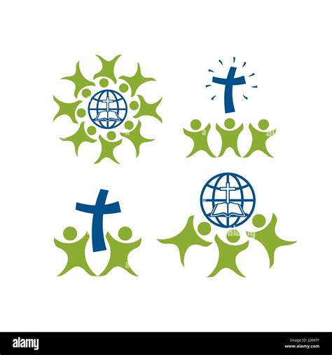 A set of logos for the church. Unity in Christ Stock Vector Image & Art ...