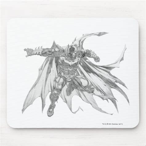 Batman with cape Drawing Mouse Pad | Zazzle