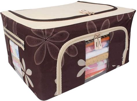 Oxford Fabric Printed Folding Storage Boxes for Clothes, For Saree ...