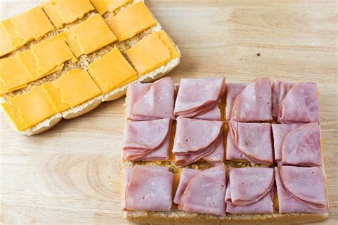 Easy Ham & Cheddar Potluck Sandwiches - Easy Make Ahead Recipe | All She Cooks