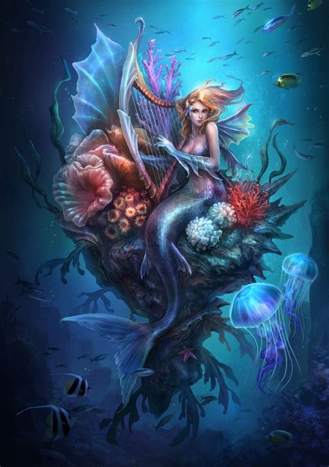 Fantasy Art: Mermaid - 2D Digital, FantasyCoolvibe – Digital Art