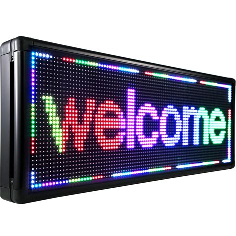 VEVOR Led Sign 40 x 15 inch Led Scrolling Sign Full Color Digital Led ...