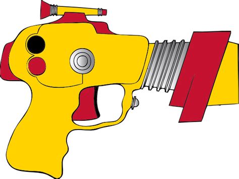 Laser Ray Gun clip art Free Vector / 4Vector