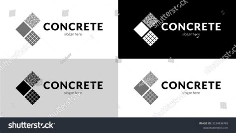 Premium Concrete Logo Vector Illustration Stock Vector (Royalty Free ...