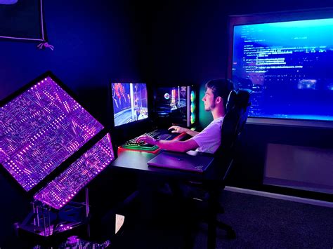 Gaming Desk With Led Lights - The Hyperspace Lighting Company