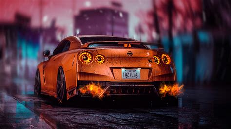 Orange Nissan Skyline Gtr Live Wallpaper