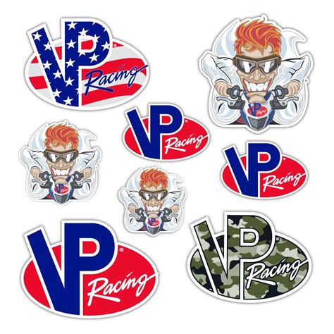 Buy Decalcomania VP Racing Decals - Set of 8 Officially Licensed VP Racing Fuels Car Stickers ...