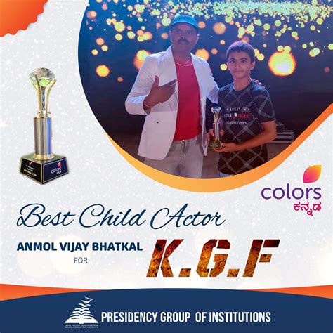 ANMOL VIJAY BHATKAL WINS BEST CHILD... - Presidency Schools