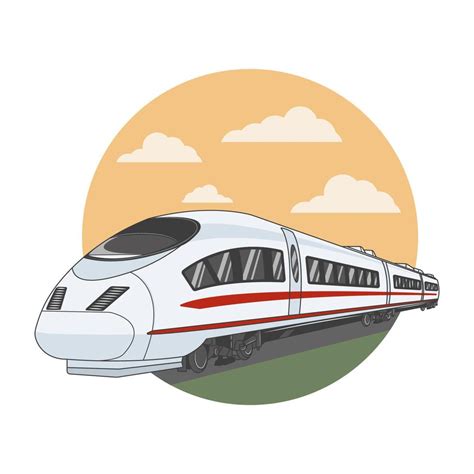 High Speed Train, Metro Vector, Railway. Vector illustration 4895875 ...