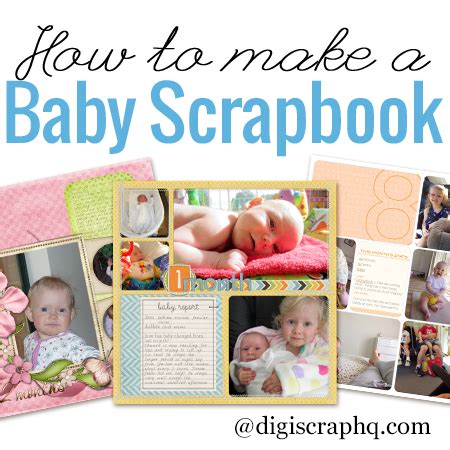 How to Make a Baby Scrapbook Album - Digital Scrapbooking HQ