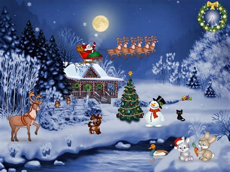 Free Animated Holiday Screensavers | Free Christmas Screensaver - Christmas Eveni… | Christmas ...