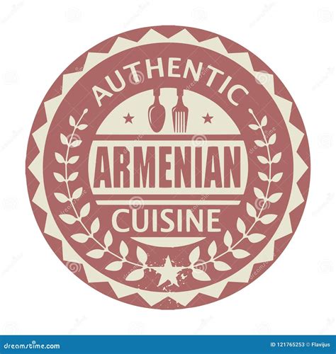 Abstract Stamp or Label with the Text Authentic Armenian Cuisine Stock Vector - Illustration of ...