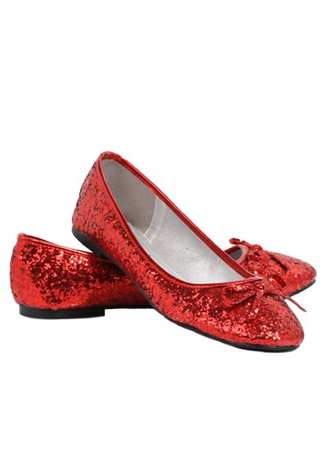 Red Glitter Women's Costume Flats