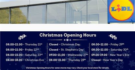 Christmas and New Year opening hours for Lidl - Leitrim Live