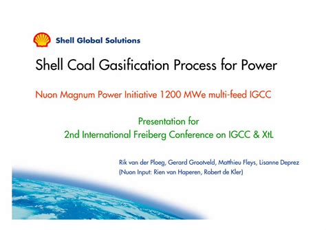 (PDF) Shell Coal Gasification Process for Power - DOKUMEN.TIPS