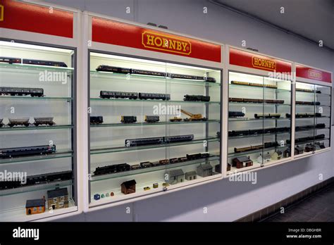 Hornby model trains in a display case National Railway museum York Stock Photo, Royalty Free ...