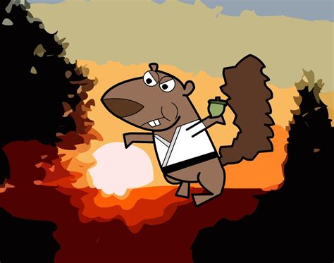 Tanaka Corer, Karate Squirrel by autoacat on DeviantArt