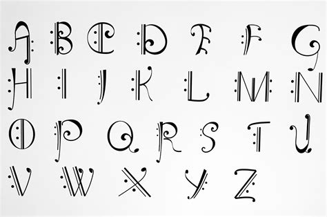 Musical Font | Lettering alphabet, Fonts alphabet, Lettering fonts