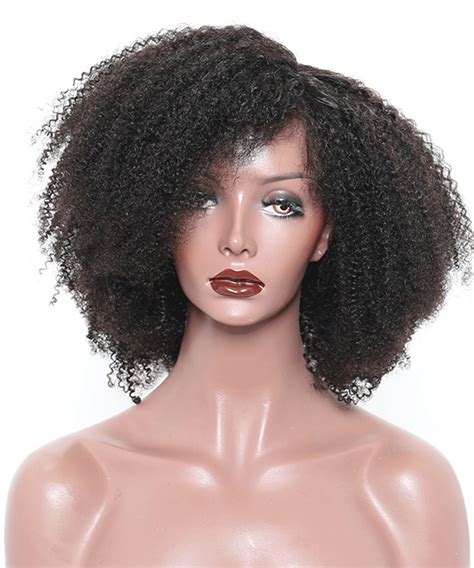 Silk Top Wigs Natural Scalp Afro Kinky Curly Full Lace Wigs - Msbuy.com