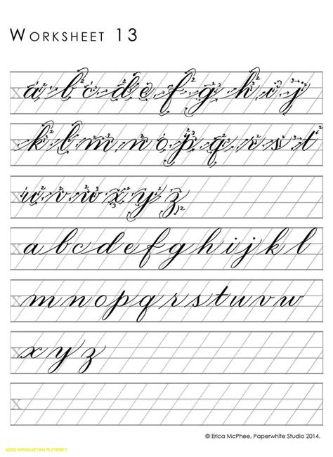 Cursive Manuscript Alphabet – AlphabetWorksheetsFree.com