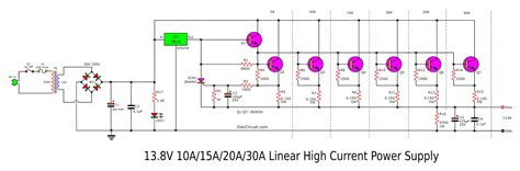 High current 12V - 13.8V at 30A,25A,20A,15A power supply