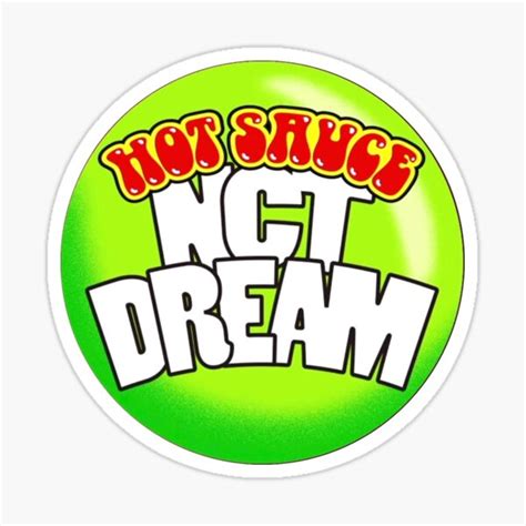 "NCT DREAM Hot Sauce Logo" Sticker for Sale by katherinesbored | Redbubble