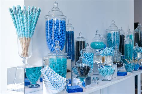 Pin by Platinum Elegance Weddings & E on Candy Buffets & Popcorn Displays | Blue sweet 16 ...