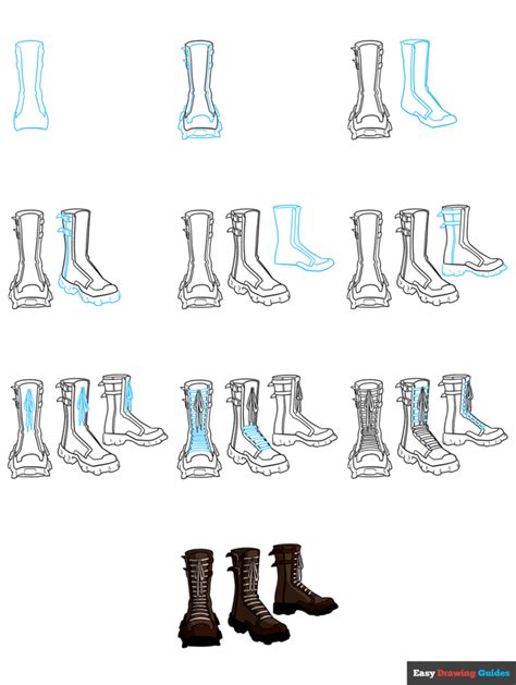 How to Draw Anime Shoes and Boots - Easy Step by Step Tutorial