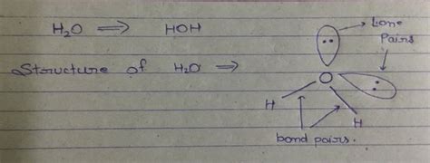 The bond angle of water is reduced 104. 5 degrees from a normal tetrahedral bond angle. What is ...