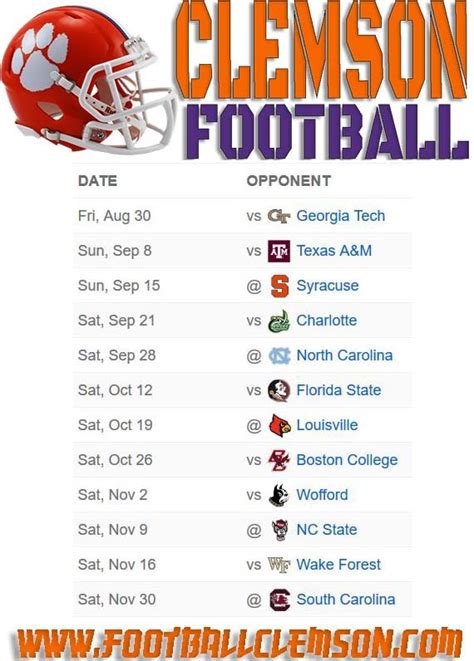 Clemson Football Schedule 2024 Homecoming - Chargers Schedule 2024