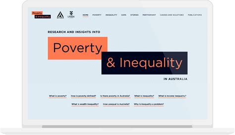 Poverty and Inequality in Australia - Website development for ACOSS and UNSW