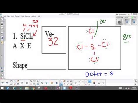 Molecular geometry SiCl4 - YouTube