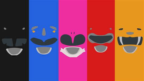 As Requested - Minimalist MMPR Wallpaper (No Logo) : r/powerrangers